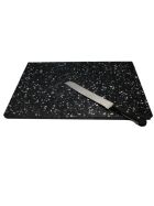 Black / white cutting board 38.5 x 38.5 cm