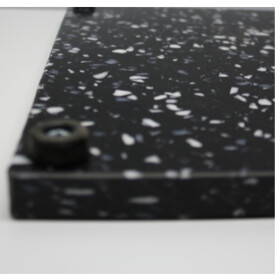 Cutting board black / white 40 x 19.5 cm