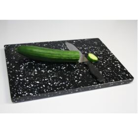 Black / white cutting board 25 x 24.5 cm