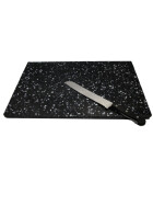 Black / white cutting board 30 x 29 cm