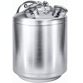 Cleaning container 10 L stainless steel for 2 fittings