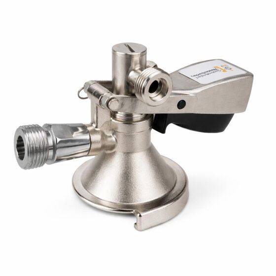 Flach Zapfkopf Ausgang seitlich mit geringer Aufbauhöhe