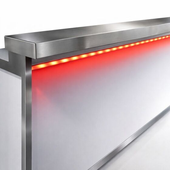 LED Strip Set mit Aluminium Kabelkanal 1A Netzteil für 1,25 m Bier & Longdrinktheken