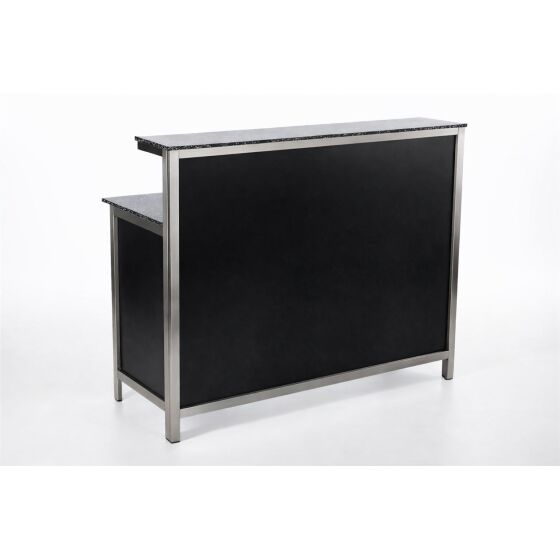 GDW long drink counter made of stainless steel, 1.5 m, black Foamlite black