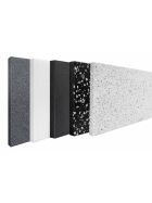 GDW Longdrinktheke aus Edelstahl 2m Weiß Foamlite Schwarz