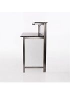 GDW long drink counter made of stainless steel, 2 m, white, PE white/natural