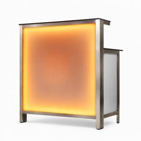 Long drink bar with LED RGB light box