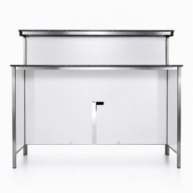 Long drink bar with LED RGB light box