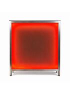 Long drink bar with LED RGB light box