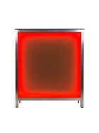 Long drink counter with LED RGB light box 1.5 m Foamlite Black