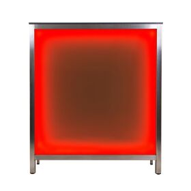 Long drink counter with LED RGB light box 1.5 m PE black/white