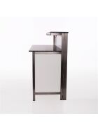 Long drink counter with LED RGB light box 1.5 m PE black/white