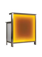 Long drink counter with LED RGB light box 1.5m Stracciatella