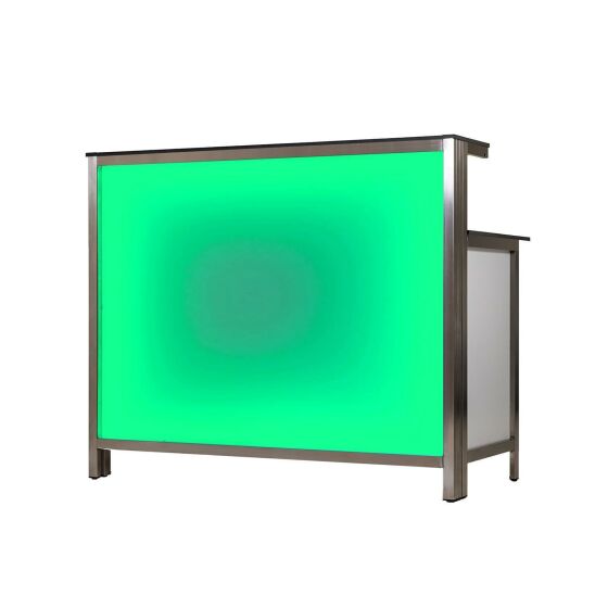 Long drink counter with LED RGB light box 2m Foamlite black