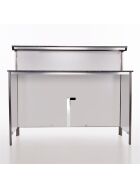 Long drink counter with LED RGB light box 2m Foamlite Black