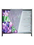 Long drink counter with LED backlite covering / including print
