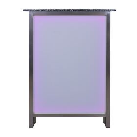 Corner part for long drink counters with LED RGB light box