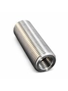 Straight-through socket, groove on both sides, NW 7 mm, length 110 mm