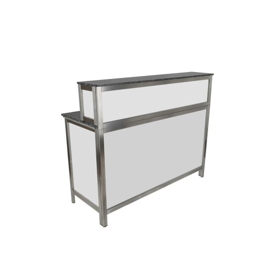 Multi-counter folding counter with bar attachment 1.5m white PE black / white