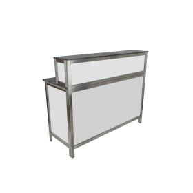 Multi-counter folding counter with bar top 2m white...