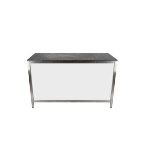 Multitheke Klapptheke mit Baraufsatz 2m Schwarz Foamlite Schwarz