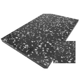 Klapptheke aus Edelstahl mit PE Oberfläche 1,25m Weiß PE Schwarz/Weiß