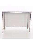 Folding counter made of stainless steel with PE surface, 1.5 m, black Foamlite black