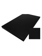Folding counter made of stainless steel with PE surface 1.5m black Foamlite black