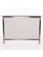 Folding counter made of stainless steel with PE surface, 1.5 m, black Foamlite black