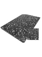 Klapptheke aus Edelstahl mit PE Oberfläche 1,5m Schwarz PE Schwarz/Weiß