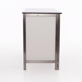 Klapptheke aus Edelstahl mit PE Oberfläche 2m Weiß Foamlite Schwarz