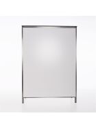 Foldable stainless steel rear buffet 1.25 m with black PE curtain black / white
