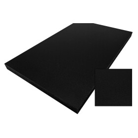 Folding counter made of stainless steel with PE surface 2m black Foamlite black