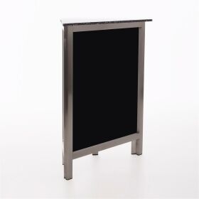 Corner piece for GDW folding counter made of stainless steel black Foamlite black