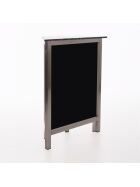 Corner piece for GDW folding counter made of stainless steel black stracciatella