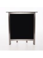 Corner piece for GDW folding counter made of stainless steel black stracciatella
