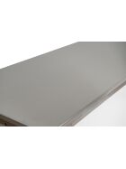 Delivery counter with stainless steel surface (smooth) 1.25m 0.7m stainless steel white