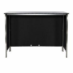 Serving counter with stainless steel surface (smooth) 1.5 m 0.7 m Stainless steel backing White