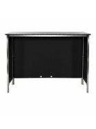 Serving counter with stainless steel surface (smooth) 2m 0.7m Stainless steel backing White