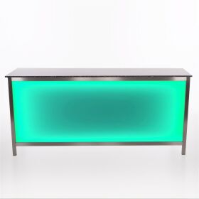Folding counter made of stainless steel with PE surface & LED light box