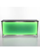 Klapptheke aus Edelstahl mit PE Oberfläche & LED Leuchtkasten