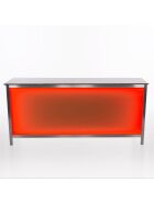 Folding counter made of stainless steel with PE surface & LED light box