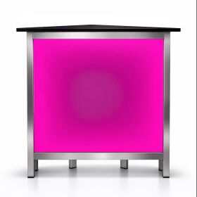 45° corner piece for folding counters with LED light box