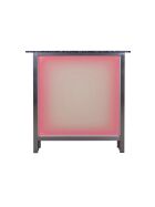 Corner piece for folding counters with LED light box Foamlite white