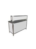 Multi-purpose counter, folding counter & bar attachment with LED light box