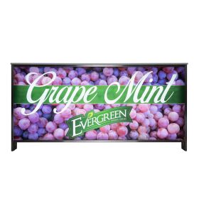 Folding counter with LED backlit panel & print