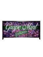 Folding counter with LED backlit panel & print, 1.5 m, PE, black/white
