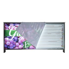 Folding counter with LED backlite cover & print 2m...