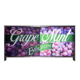 Folding counter with LED backlit display & print, 2 m, Stracciatella