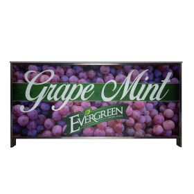 Folding counter with LED backlit display & print, 2 m, Stracciatella